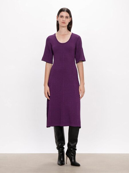 Veronika Maine Zig Zag Stripe Knit Dress-sale-Preen
