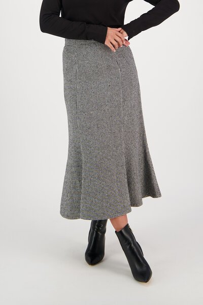 Vassalli Mid Length Fluted Skirt-new-Preen