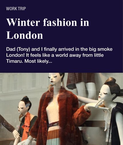 Fashion in London Blog post