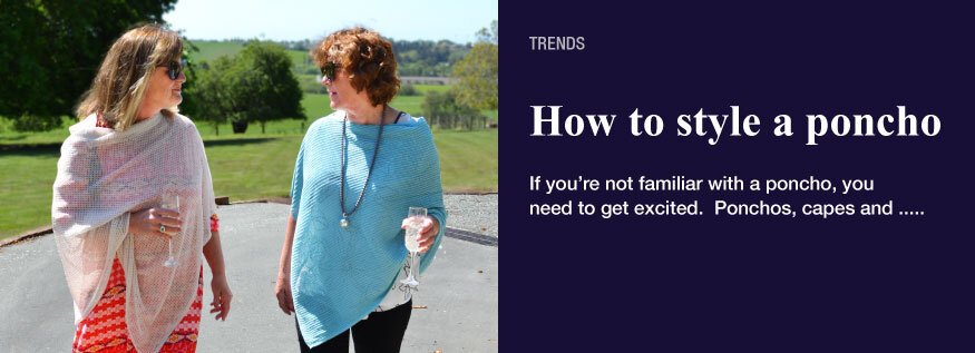 how to style a poncho