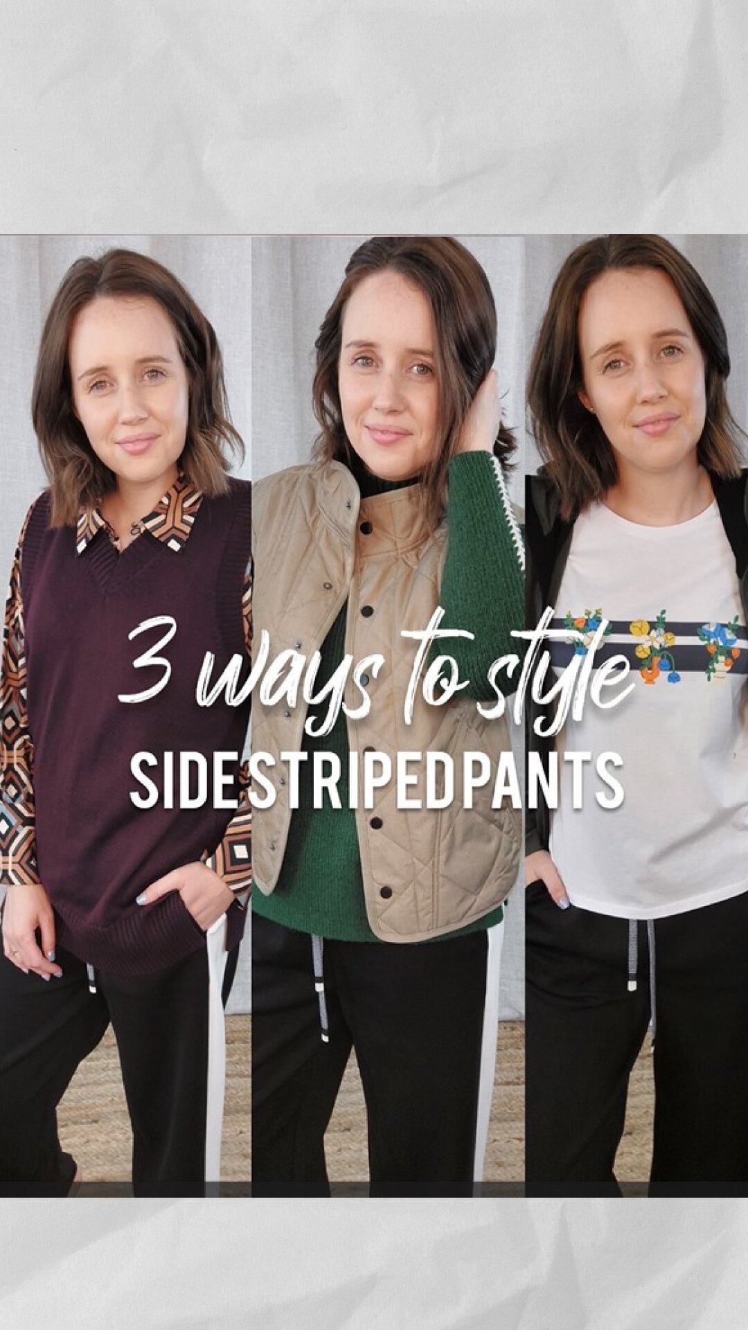 Side Stripe Pants
