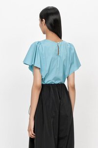 Veronika Maine Crisp Fluted Sleeve Top