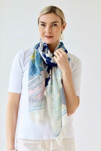 Archer House Landscape Print Scarf