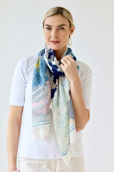 Archer House Landscape Print Scarf-shop-by-label-Preen