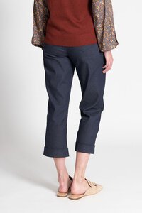 Foil Straight Leg Turn Cuff Jean