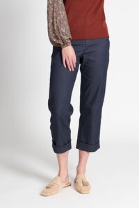 Foil Straight Leg Turn Cuff Jean