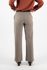 Vassalli Wide Leg Check Dress Pant - Quinn