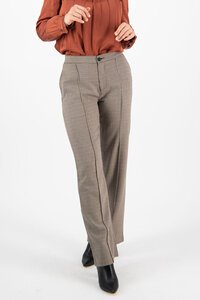 Vassalli Wide Leg Check Dress Pant - Quinn