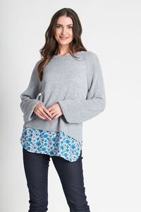 Memo Shirt Hem Jumper