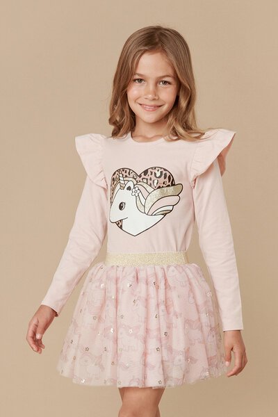 Huxbaby Unicorn Heart Frill Top-sale-Preen