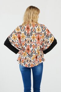 Zafina Print Sunset Top