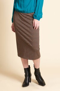 Esplanade Check Pencil Split Skirt