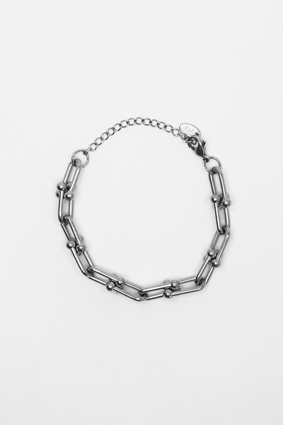 Stella + Gemma Chunky Link and Ball Chain Bracelet-shop-by-label-Preen