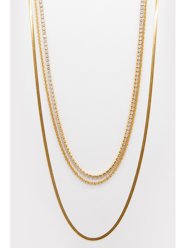 Stella + Gemma 3 Layer Necklace