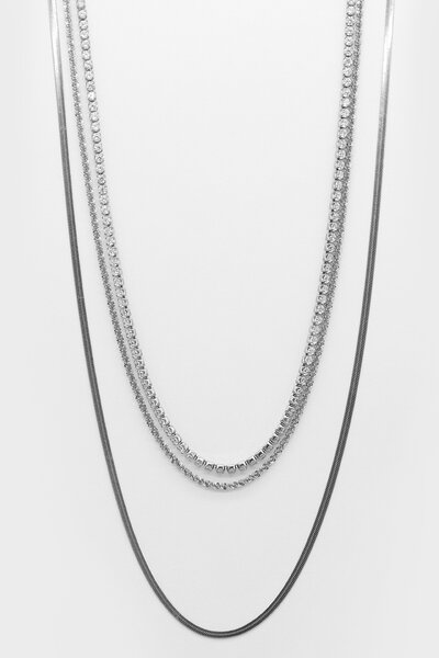 Stella + Gemma 3 Layer Necklace-accessories-Preen