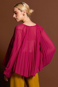 Fate + Becker Jolene Pleated Boho Sleeve Top