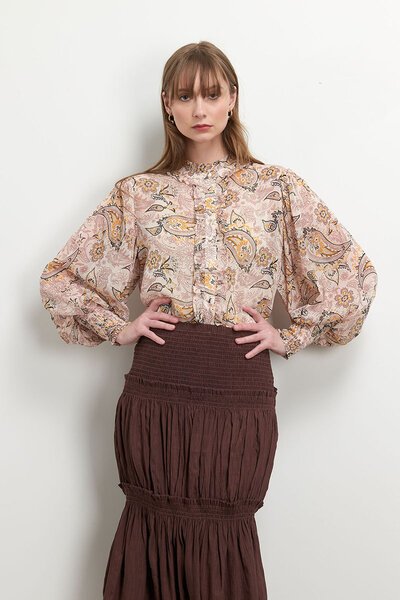 Siren Ruffle Your Feathers Blouse-sale-Preen
