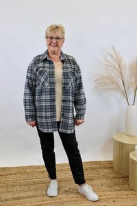 Preen Overcoat Check Shacket