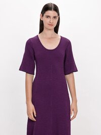 Veronika Maine Zig Zag Stripe Knit Dress