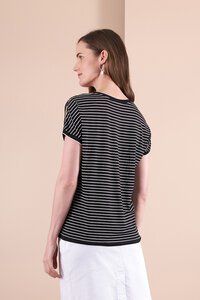 Memo Knit Back Round Neck Top