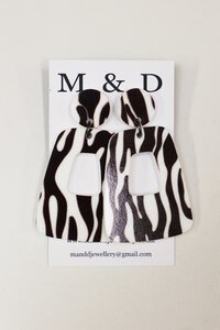 M & D Patterned Jelly Earrings