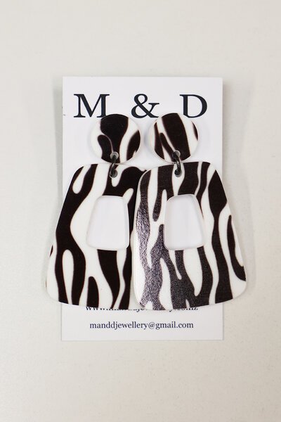 M & D Patterned Jelly Earrings-new-Preen