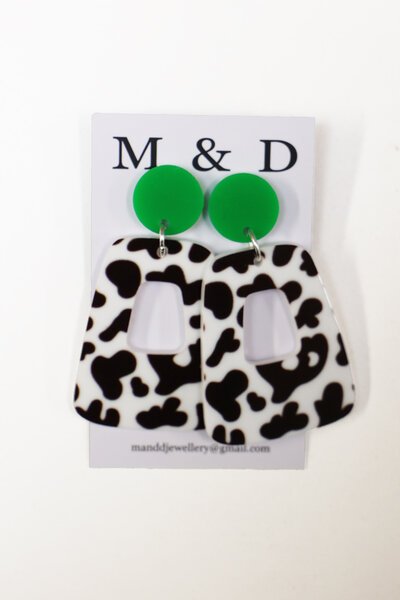 M & D Patterned Jelly Earrings-new-Preen