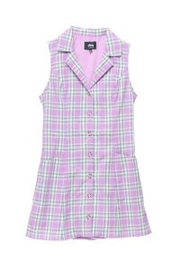 Stussy Check Tie Back Dress