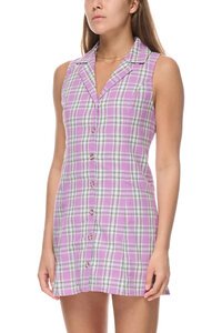 Stussy Check Tie Back Dress