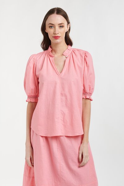 365 Days Lily Smock Sleeve Top-sale-Preen