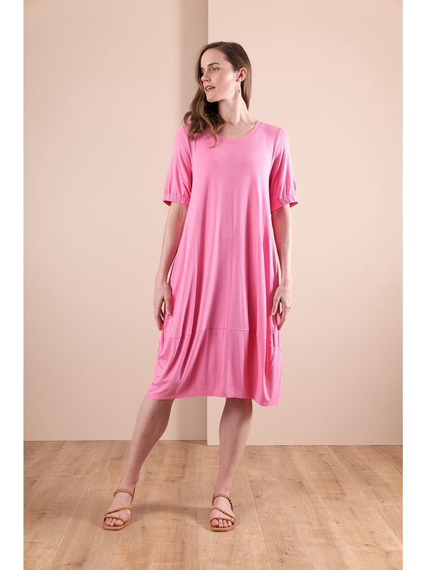 Esplanade Cocoon Gather Cuff Dress