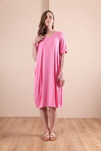 Esplanade Cocoon Gather Cuff Dress