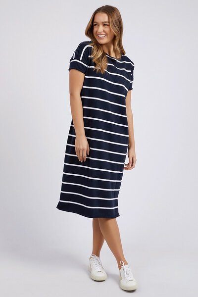 Foxwood Margot Stripe Knit Dress-new-Preen