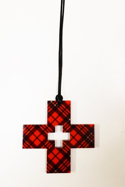 M & D Tartan Plus Necklace-accessories-Preen