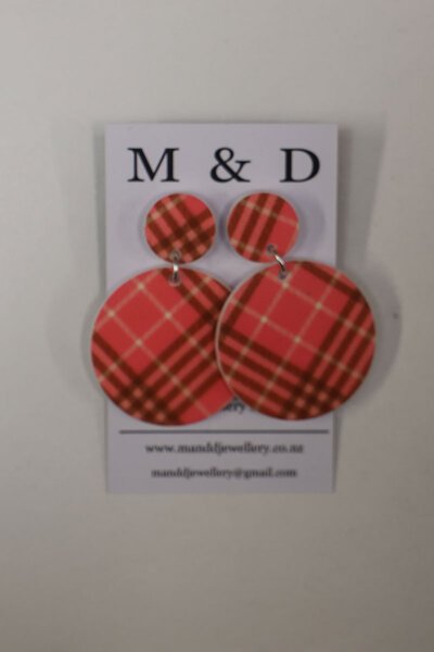 M & D Patterned Disc Earrings-accessories-Preen