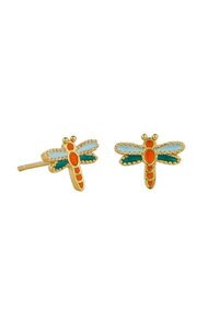 Tiger Tree Dragonfly Earring