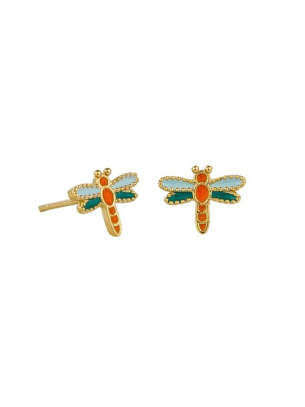 Tiger Tree Dragonfly Earring