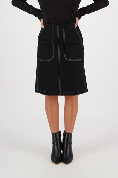 Vassalli Knee Length Skirt-new-Preen