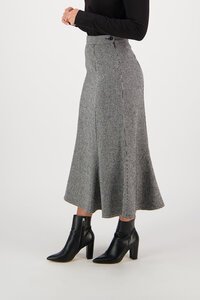 Vassalli Mid Length Fluted Skirt