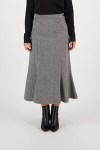 Vassalli Mid Length Fluted Skirt