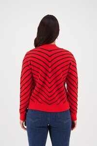 Vassalli Angled Detail Knit Sweater