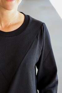 Foil V & Gather Detail Sweater