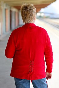 Foil Open Front Tie Detail Cardi