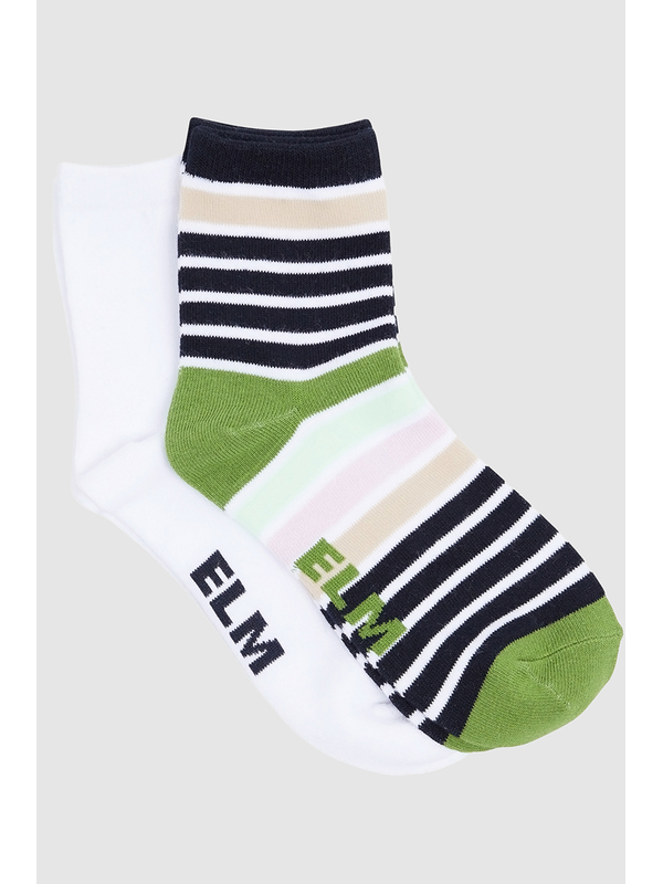 Elm Fig Ankle Socks - 2 Pack