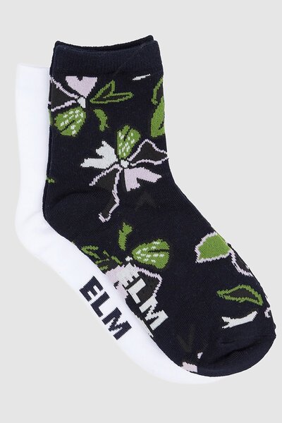 Elm Idyll Ankle Socks - 2 Pack-shop-by-label-Preen