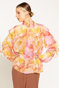 Fate + Becker Earthly Paradise Sheer Blouse