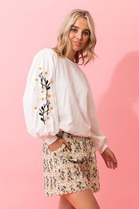Charlo Olivia Embroidered Sweater