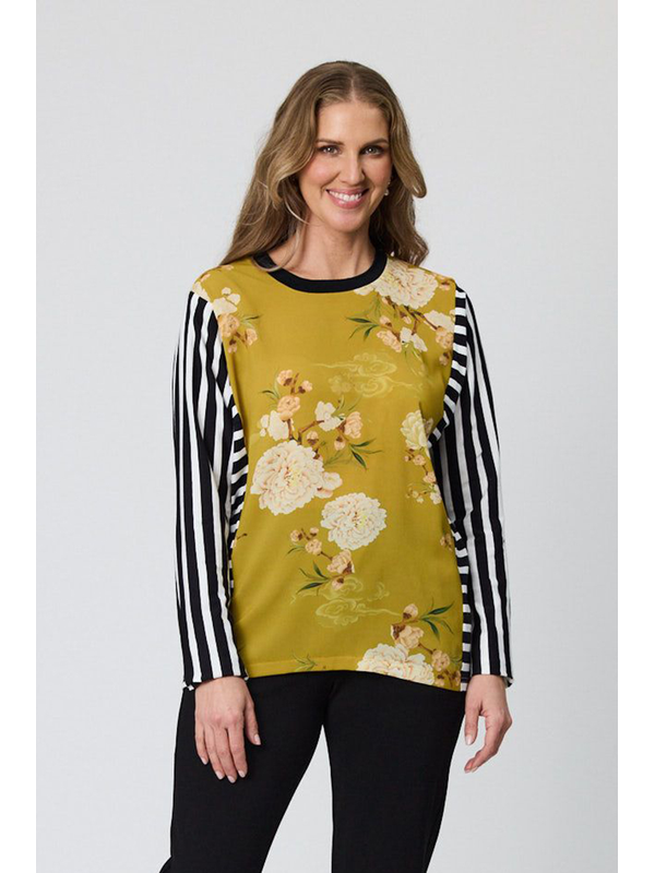 Democracy Ivy Side Stripe Top