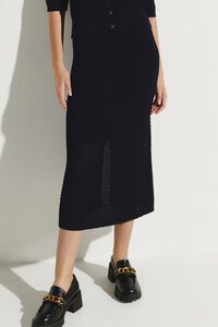 Veronika Maine Crochet Midi Skirt