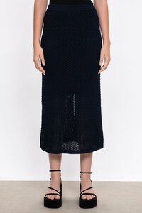 Veronika Maine Crochet Midi Skirt